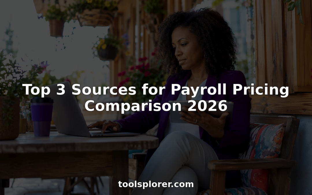 Professional woman researching payroll pricing comparisons
