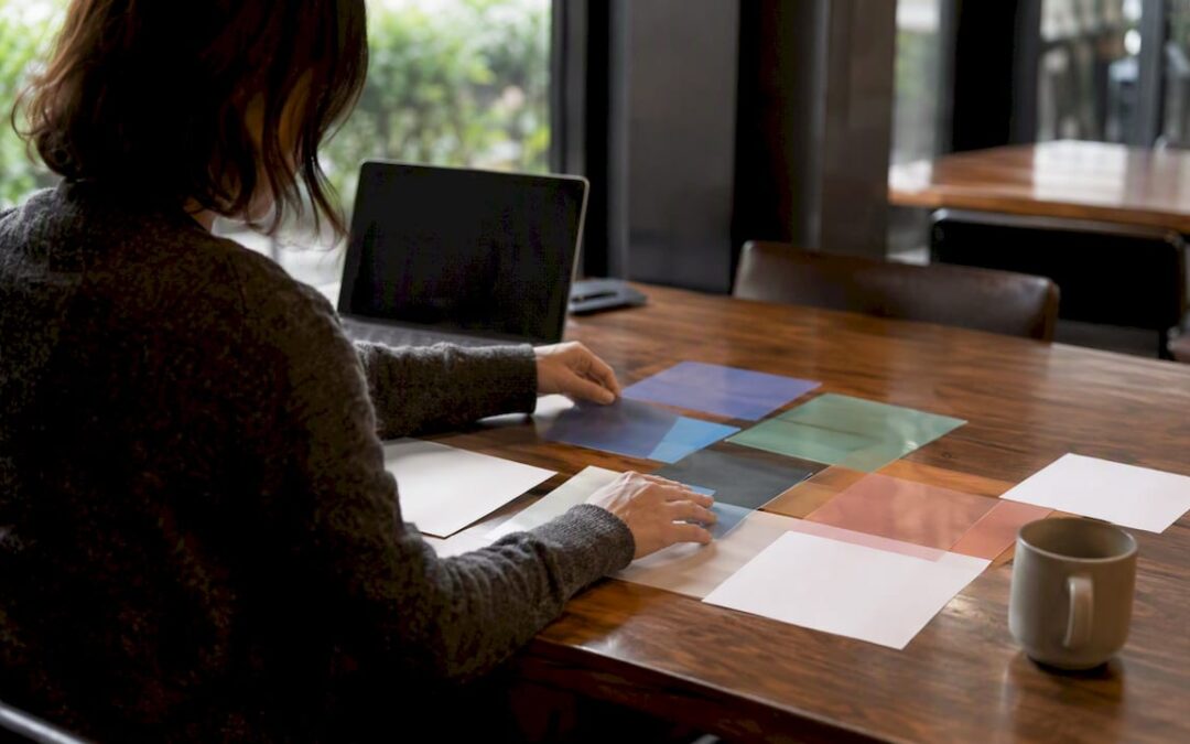 Hands configuring compensation planning charts